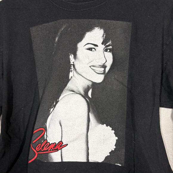 Selena Crop Graphic Tee Short Sleeve Merch Black - L - Picture 3 of 5